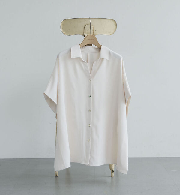 Doux archives「とろみジョーゼットドルマンシャツ」|シャツ・ブラウス|OFF WHITE