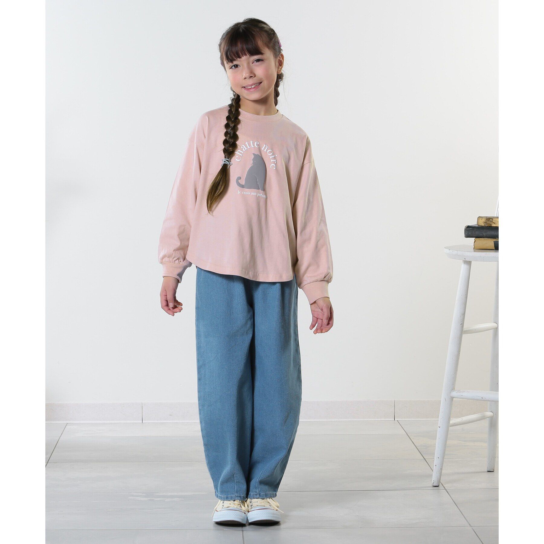 SHOO･LA･RUE「【100-150cm/洗える/姉妹リンク可】GIRLS プリントアソートロンT」|Tシャツ・カットソー|