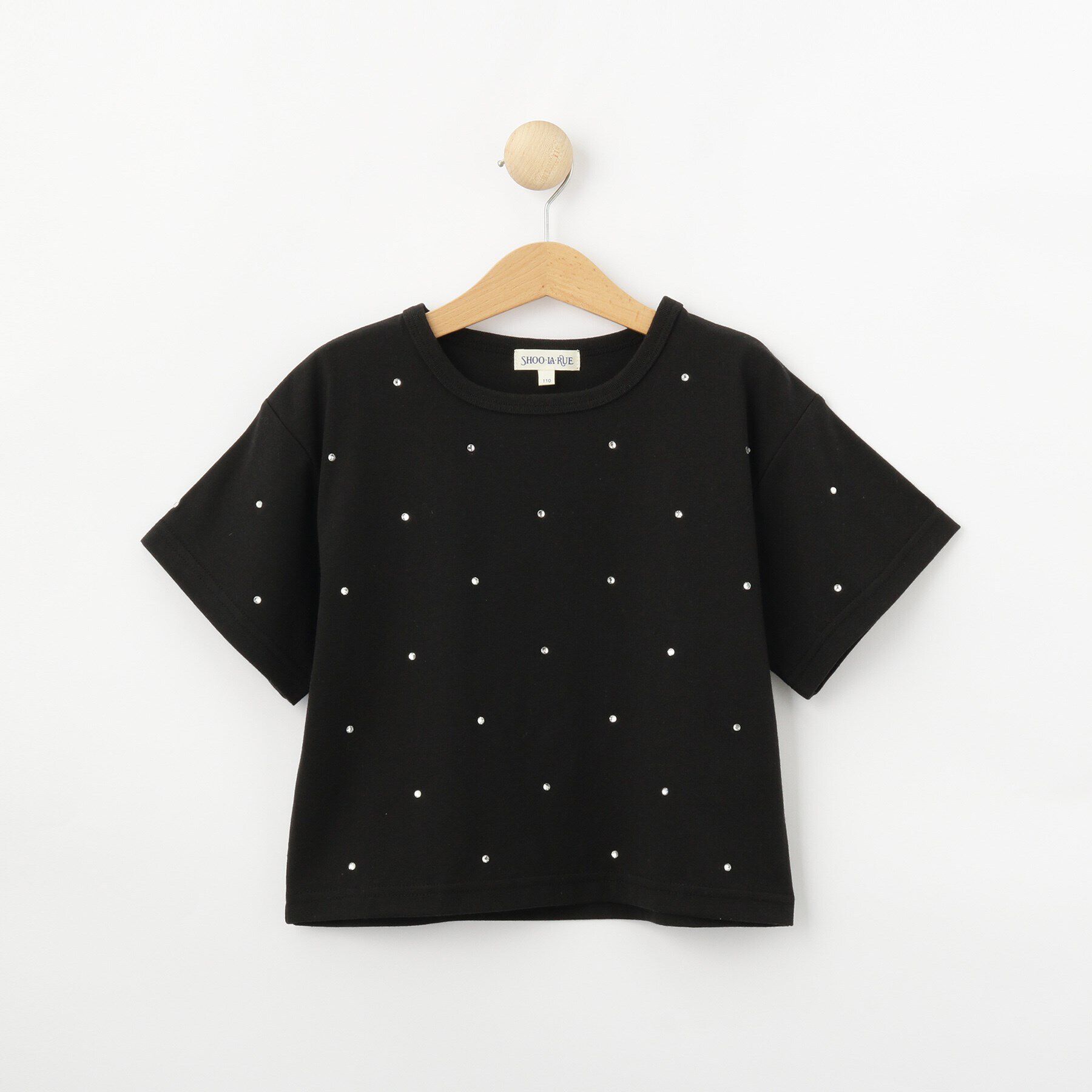 SHOO･LA･RUE「【100-150cm】キラキラワイドTシャツ」|Tシャツ・カットソー|
