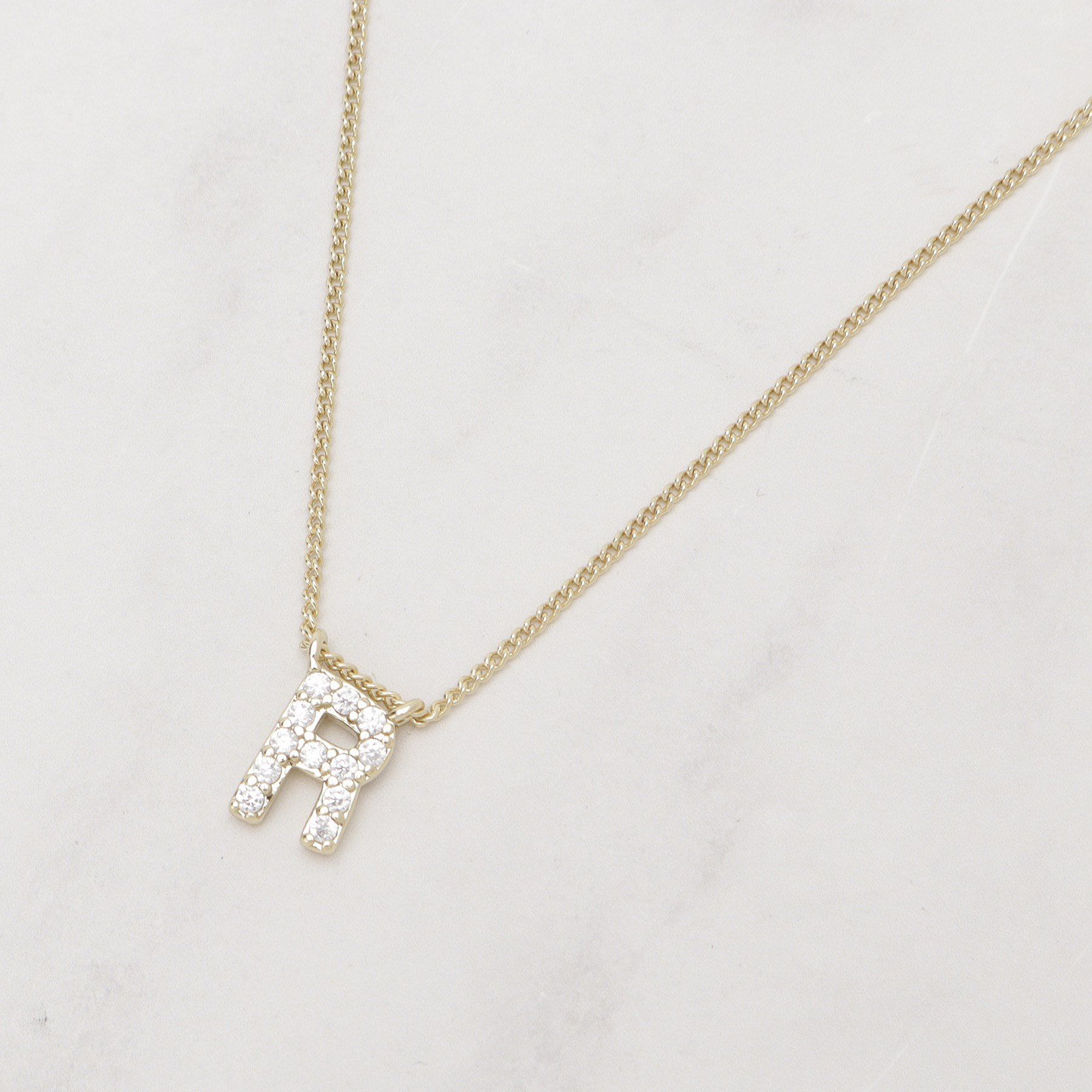 SHOO･LA･RUE「【イニシャル】プチペンダントネックレス」|ネックレス|ゴールド(407)