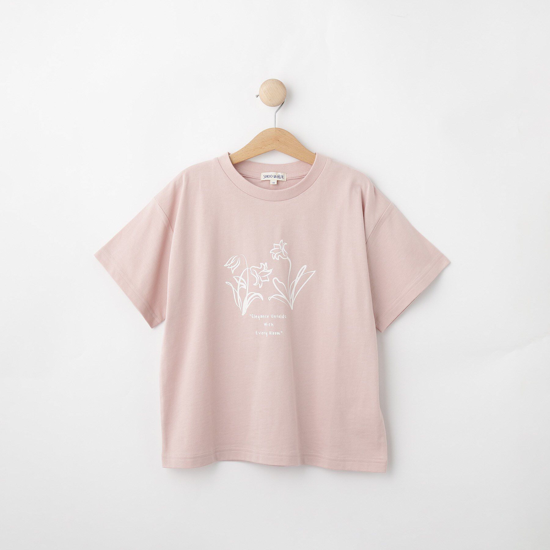 SHOO･LA･RUE「【100-150cm/親子リンク】アソートプリントTシャツ」|Tシャツ・カットソー|ライトピンク(370