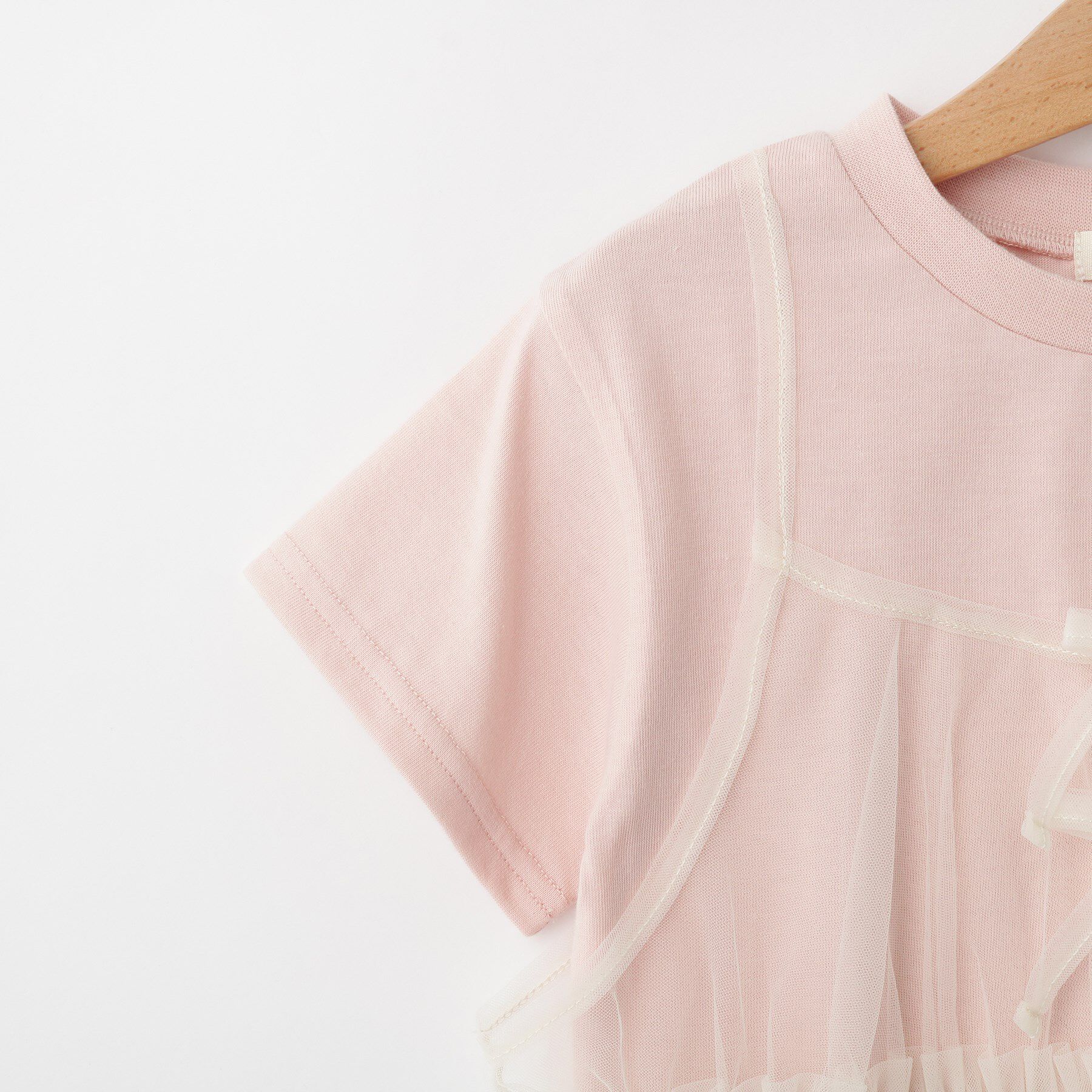 SHOO･LA･RUE「【100-120cm】チュールキャミTシャツ」|Tシャツ・カットソー|