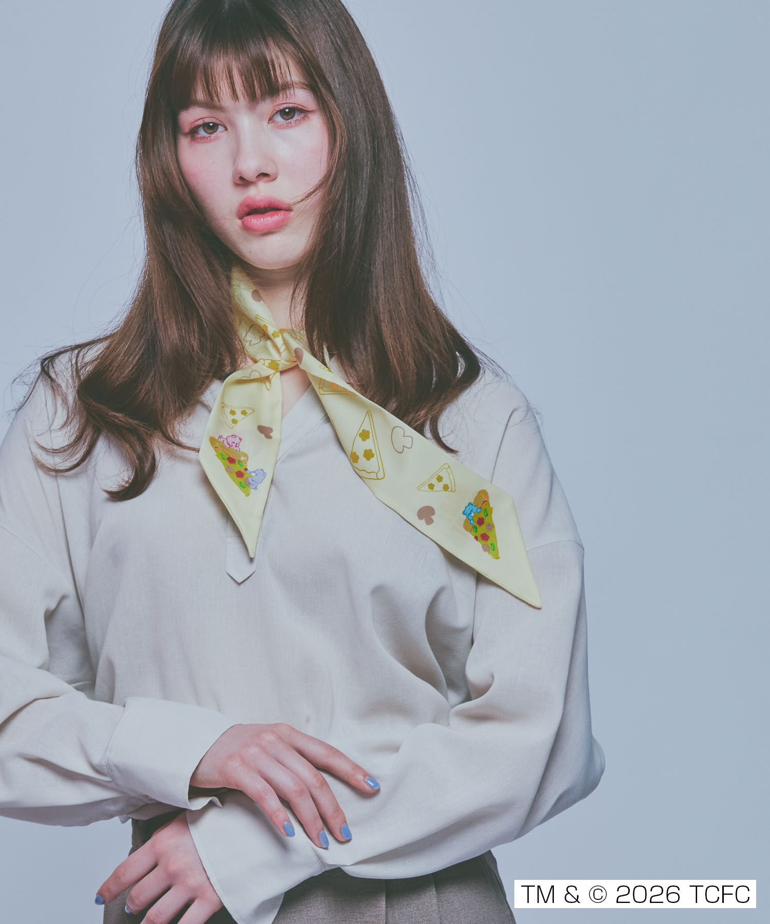 MARY QUANT「Care Bears(TM) リボンスカーフ」|バンダナ・スカーフ|イエロー