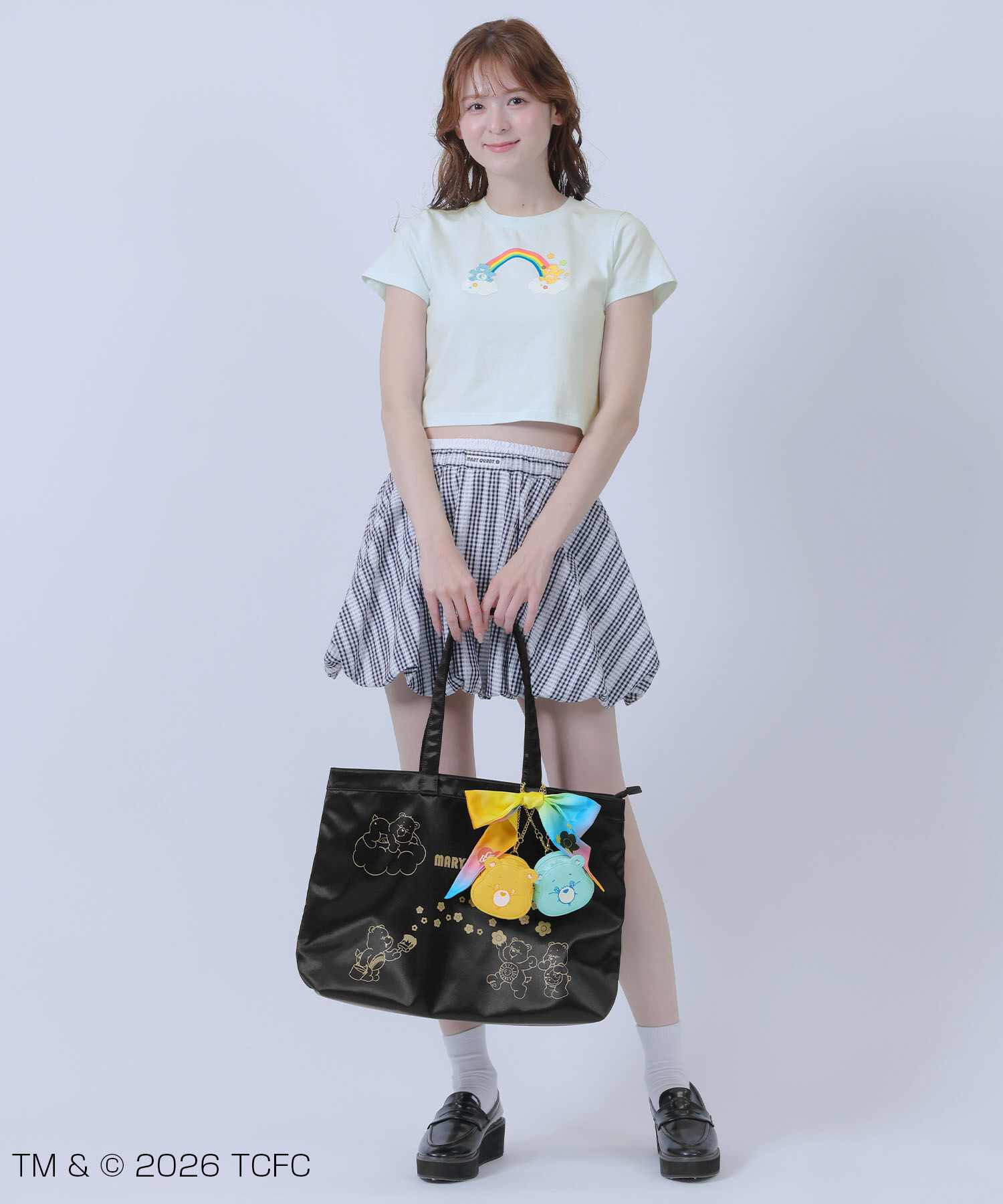 MARY QUANT「Care Bears(TM) ゴールドプリント トート」|トートバッグ|
