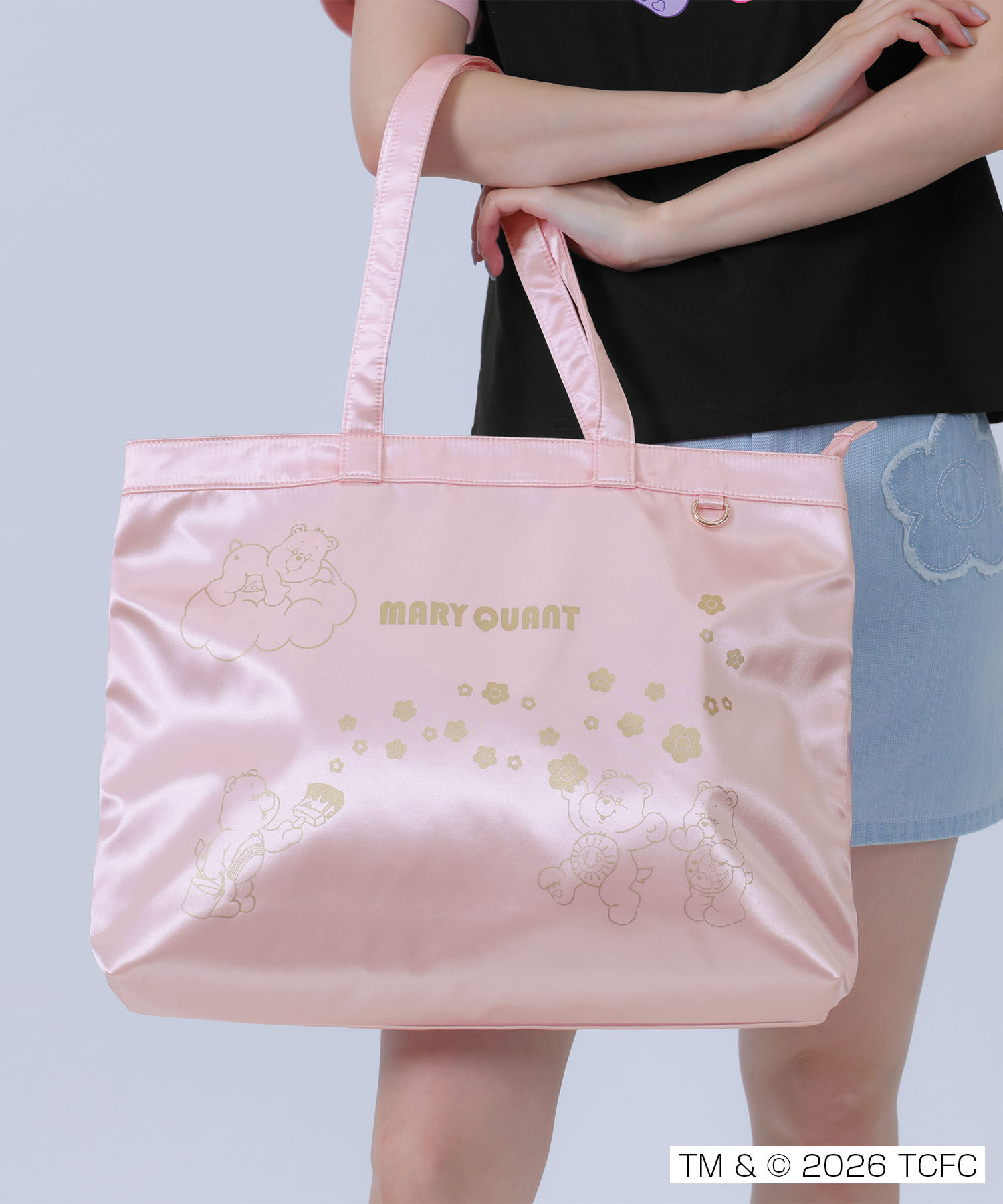MARY QUANT「Care Bears(TM) ゴールドプリント トート」|トートバッグ|