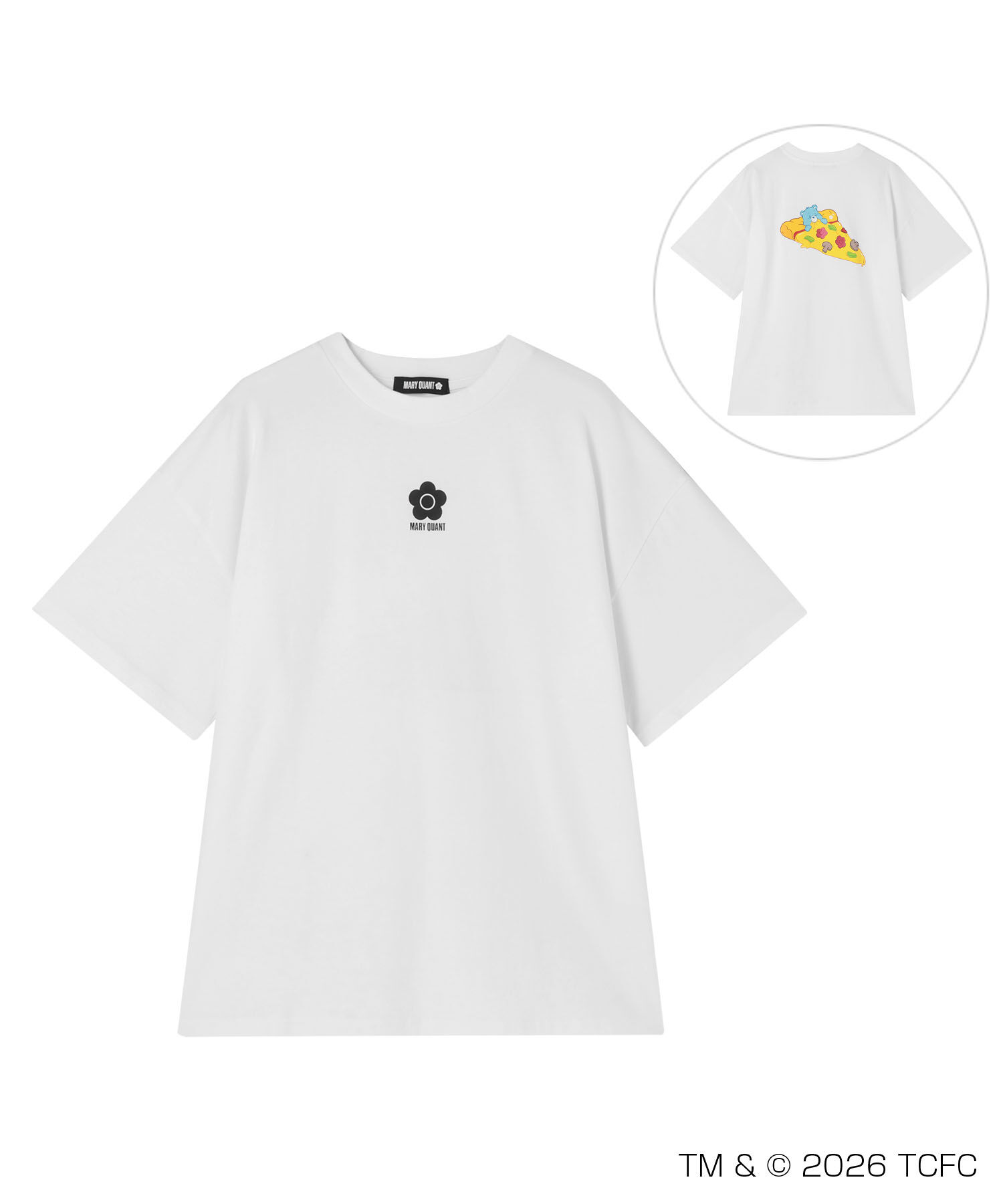 MARY QUANT「Care Bears(TM) ピザビッグ Tシャツ」|Tシャツ・カットソー|