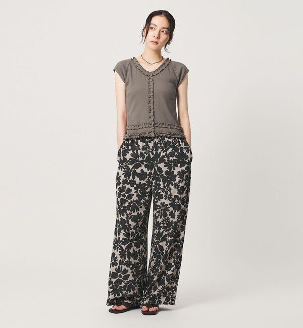 BEAUTY&YOUTH UNITED ARROWS「コットン リブ フリル キャップスリーブ カットソー」|Tシャツ・カットソー|
