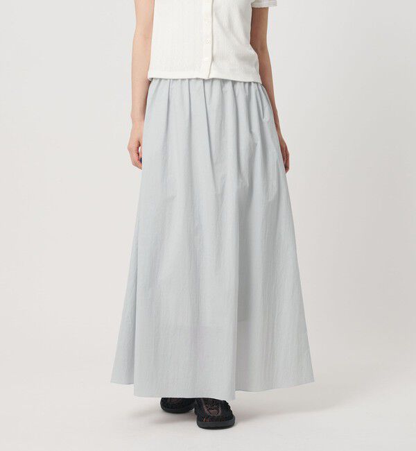 BEAUTY&YOUTH UNITED ARROWS「ギャザー ライト スカート ウォッシャブル」|スカート|LT.BLUE