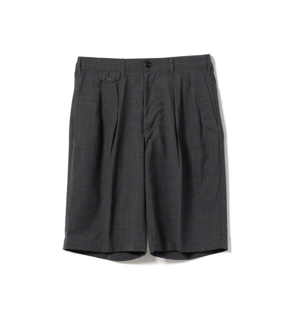 BEAMS「BEAMS PLUS｜2 Pleats Shorts Wool Tropical｜メンズ ショートパンツ ハーフパンツ｜ 通気性 涼感」|その他|