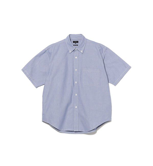 BEAMS「オックスフォード ボタンダウンシャツ 5分丈【ワイドフィット】」|シャツ・ブラウス|