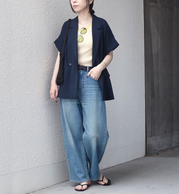 SHIPS Colors 「《予約》SHIPS Colors:〈手洗い可能〉クリスピー ダブルブレスト 5分袖 ジャケット2◆」|その他|