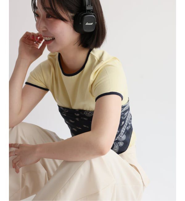 SLOBE IENA「《シリーズあり/12色展開》1dozen コンパクトリンガーTEE」|Tシャツ・カットソー|