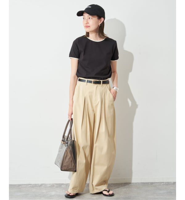 SLOBE IENA「《シリーズあり/12色展開》1dozen コンパクトリンガーTEE」|Tシャツ・カットソー|