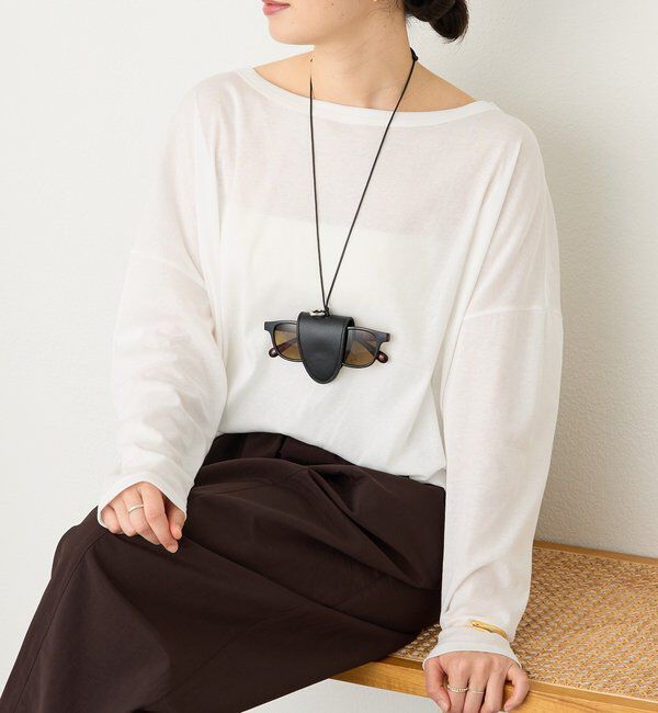  「【日常に上品なアクセントを】グラスレザーホルダー」|ネックレス|