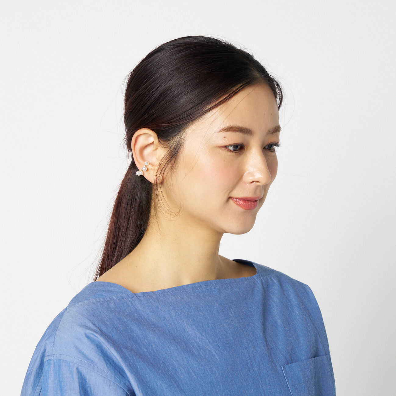  「Saskia Diez 4 PEARL EARCUFF」|ピアス|