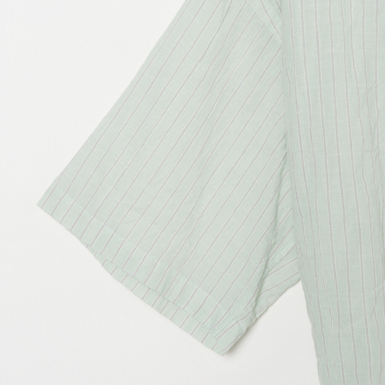 HELIOPOLE「HELIOPOLE STRIPE BAND COLLER SHIRT」|シャツ・ブラウス|