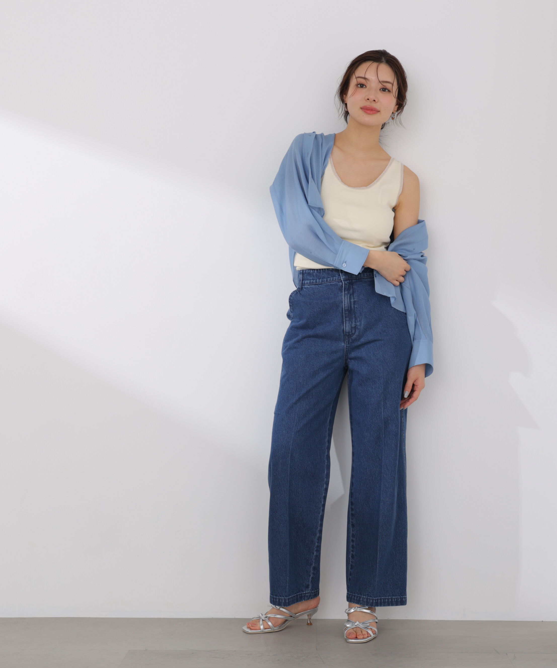 PROPORTION BODY DRESSING「チュールトリムタンクトップ 26SS」|Tシャツ・カットソー|