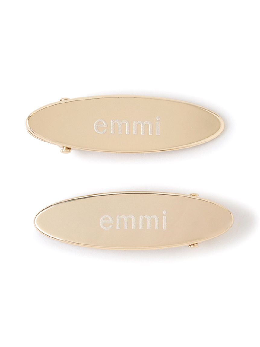 emmi atelier「emmiロゴオーバルメタルヘアクリップ」|ヘアバンド|GLD