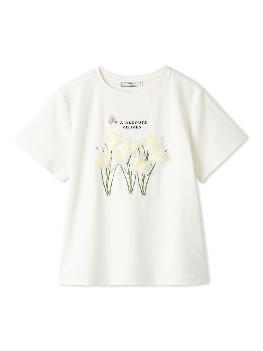 CELFORD「【洗える】【CELFORD&times;P.J. REDOUTEコラボ】 3DモチーフTシャツ」|Tシャツ・カットソー|A