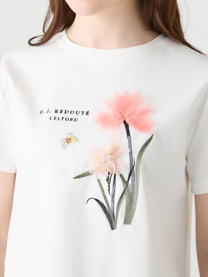 CELFORD「【洗える】【CELFORD&times;P.J. REDOUTEコラボ】 3DモチーフTシャツ」|Tシャツ・カットソー|