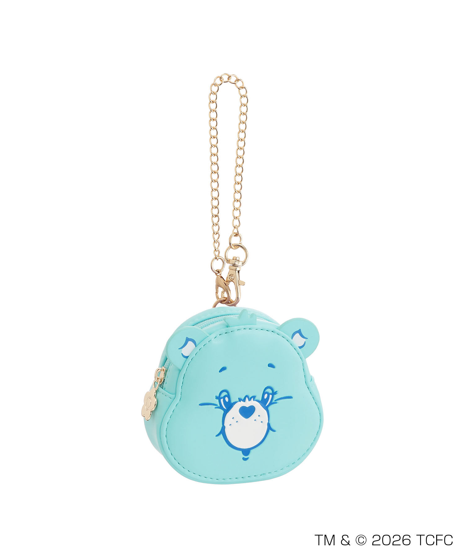 MARY QUANT「Care Bears(TM) フェイス ダイカットポーチ」|ポーチ|ブルー／Bedtime Bear