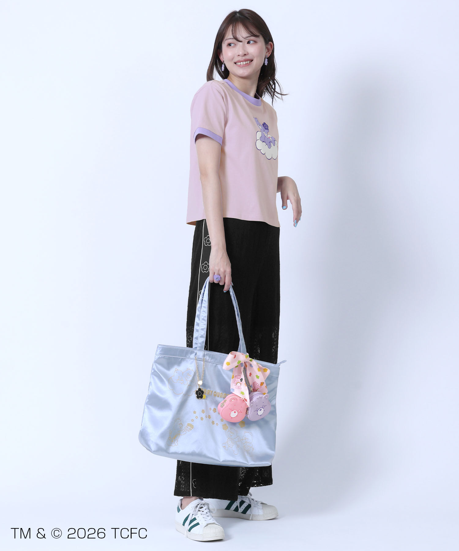 MARY QUANT「Care Bears(TM) フェイス ダイカットポーチ」|ポーチ|