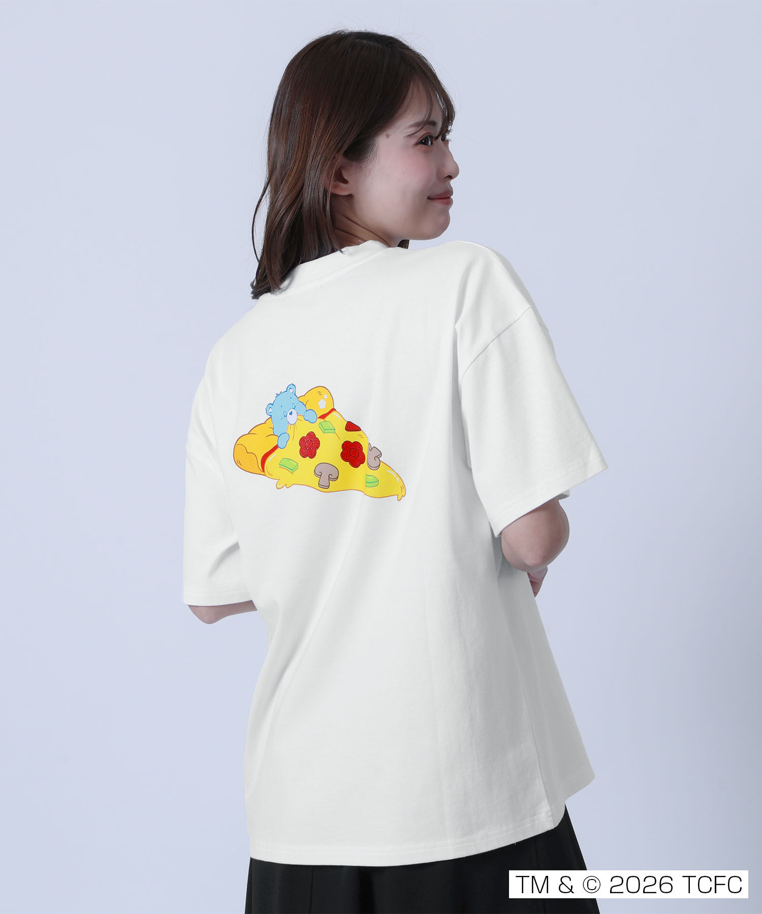 MARY QUANT「Care Bears(TM) ピザビッグ Tシャツ」|Tシャツ・カットソー|ホワイト