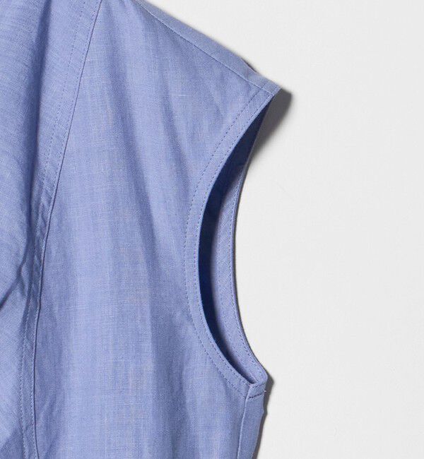 UNITED ARROWS「リネン シャーリング スキッパー ワンピース ‐ウォッシャブル‐」|ワンピース|