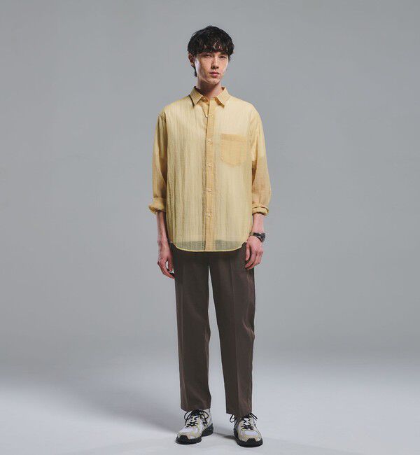 UNITED ARROWS green label relaxing「ナイロン シアー リップストップ 長袖 ジャストルーズ シャツ」|シャツ・ブラウス|