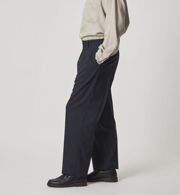 STEVEN ALAN「＜Steven Alan＞ ウール トロピカル インツープリーツ ドレス トラウザーズ」|スラックス|