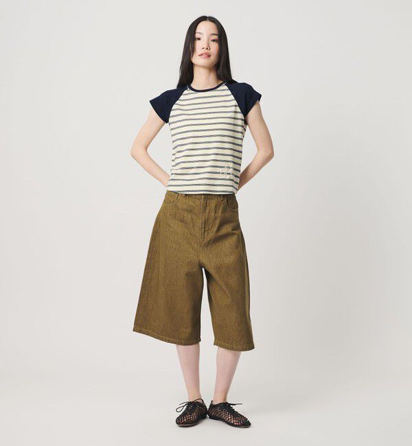BEAUTY&YOUTH UNITED ARROWS「＜Girls Department Club＞ボーダー ダブルバインダー Tシャツ」|Tシャツ・カットソー|