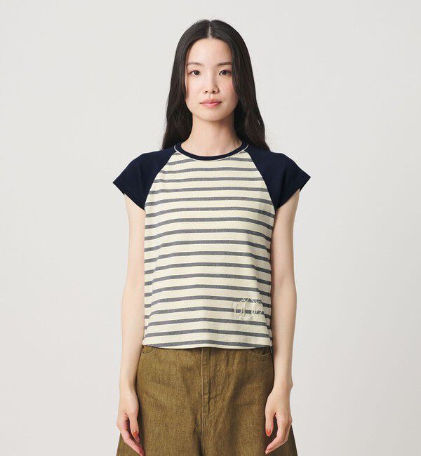 BEAUTY&YOUTH UNITED ARROWS「＜Girls Department Club＞ボーダー ダブルバインダー Tシャツ」|Tシャツ・カットソー|