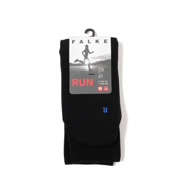 BEAMS「FALKE / RUN SOCKS」|ソックス|BLACK(3000)