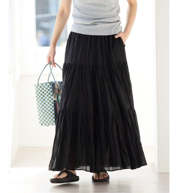 JOURNAL STANDARD relume「《WEB限定追加予約3》コットンボイルクリンクルティアードスカート」|スカート|