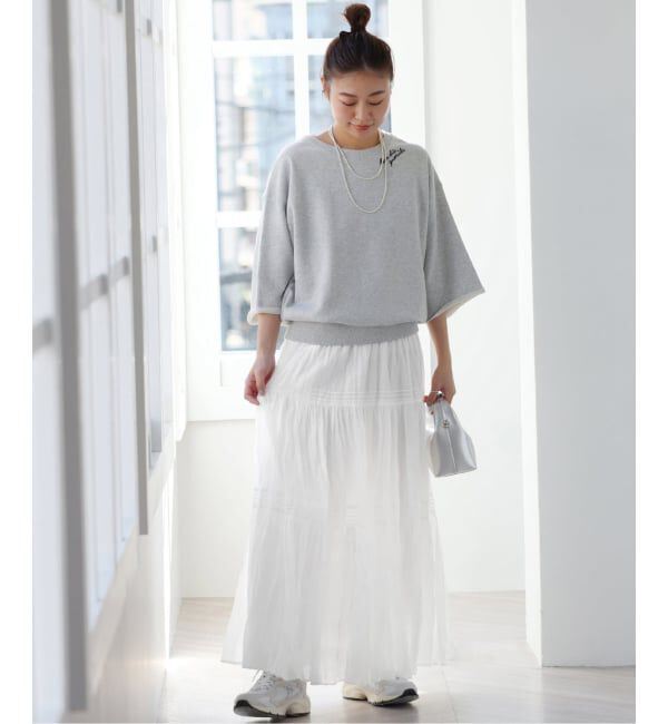 JOURNAL STANDARD relume「《WEB限定追加予約3》コットンボイルクリンクルティアードスカート」|スカート|