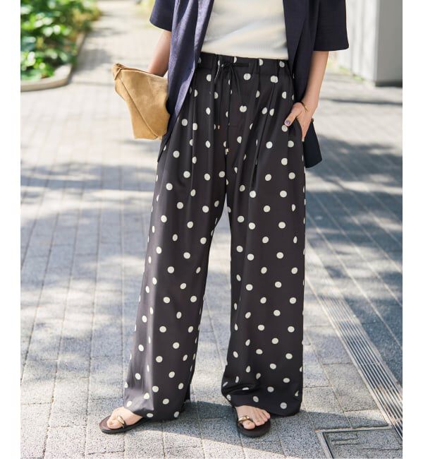Spick and Span「《一部店舗+WEB限定》ドットプリントイージーパンツ」|その他|