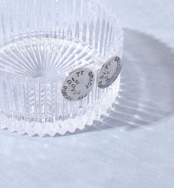 grace grace「【grace grace/グラスグラス】メッセージコインピアス」|ピアス|シルバー