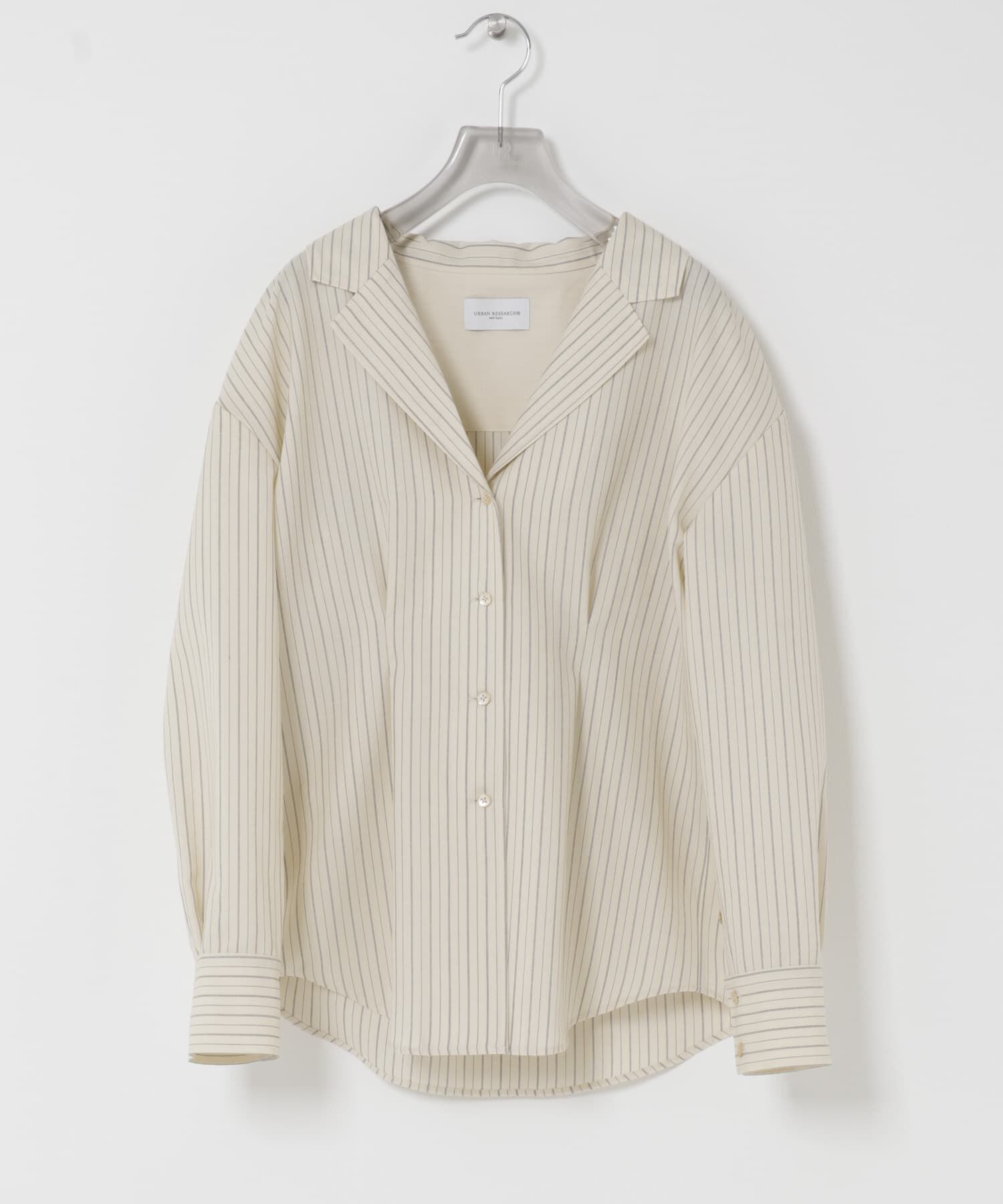 URBAN RESEARCH「new basic　TILORED SLEEVE SHIRTS」|シャツ・ブラウス|ストライプ