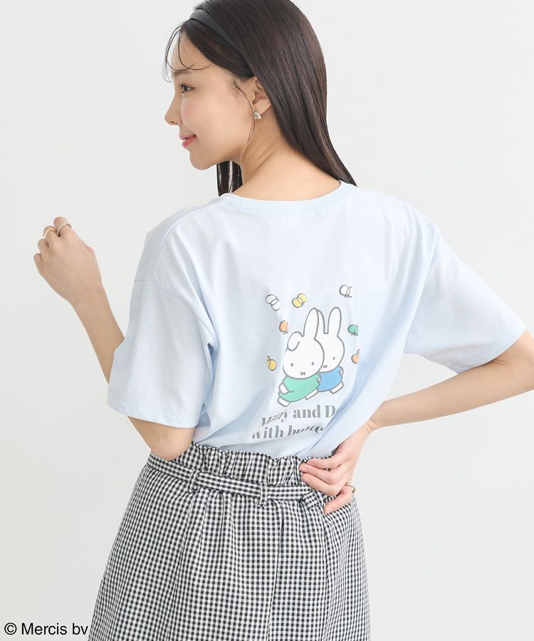 earth music&ecology「miffy/earth ミッフィーフレンズレギュラーT」|Tシャツ・カットソー|Light Blue