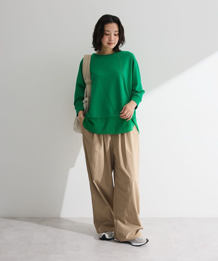 Green Parks「七分袖ドルマン裏毛シアードッキングプルオーバー」|Tシャツ・カットソー|