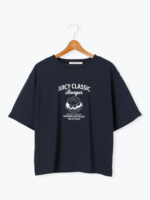 Lugnoncure「ハンバーガーモチーフプリントTシャツ」|Tシャツ・カットソー|