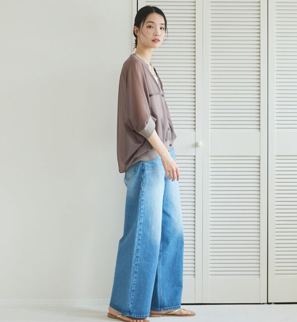 Doux archives「トリコットシフォンドルマンカーディガン」|シャツ・ブラウス|