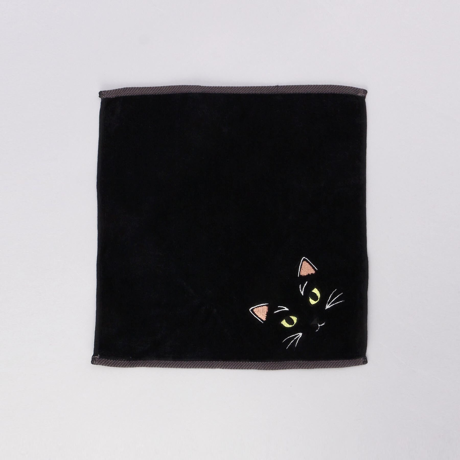 212 KITCHEN STORE「うちの子メイトはんかち 黒猫ブラック」|ハンカチ|その他