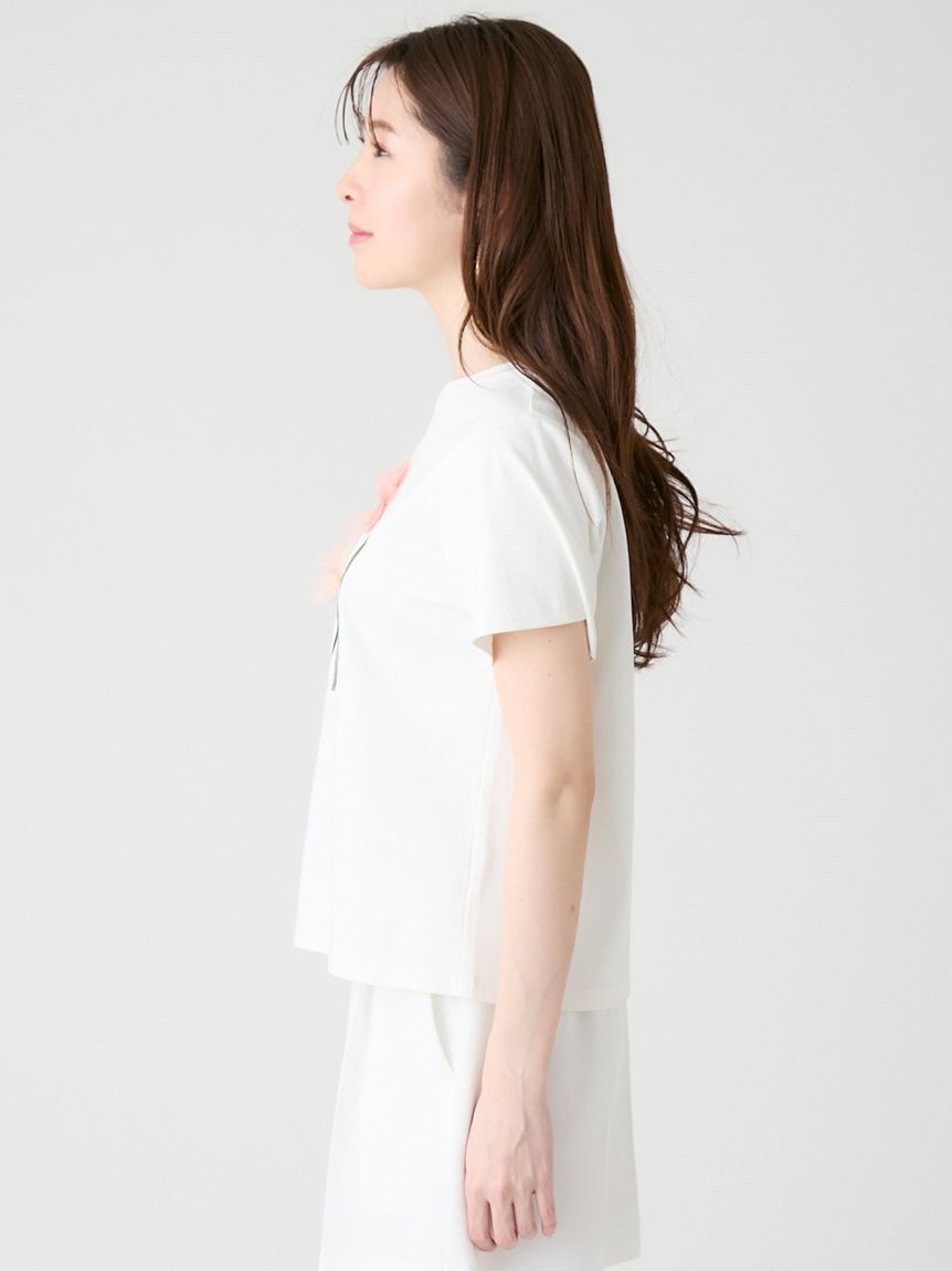 CELFORD「【洗える】【CELFORD&times;P.J. REDOUTEコラボ】 3DモチーフTシャツ」|Tシャツ・カットソー|