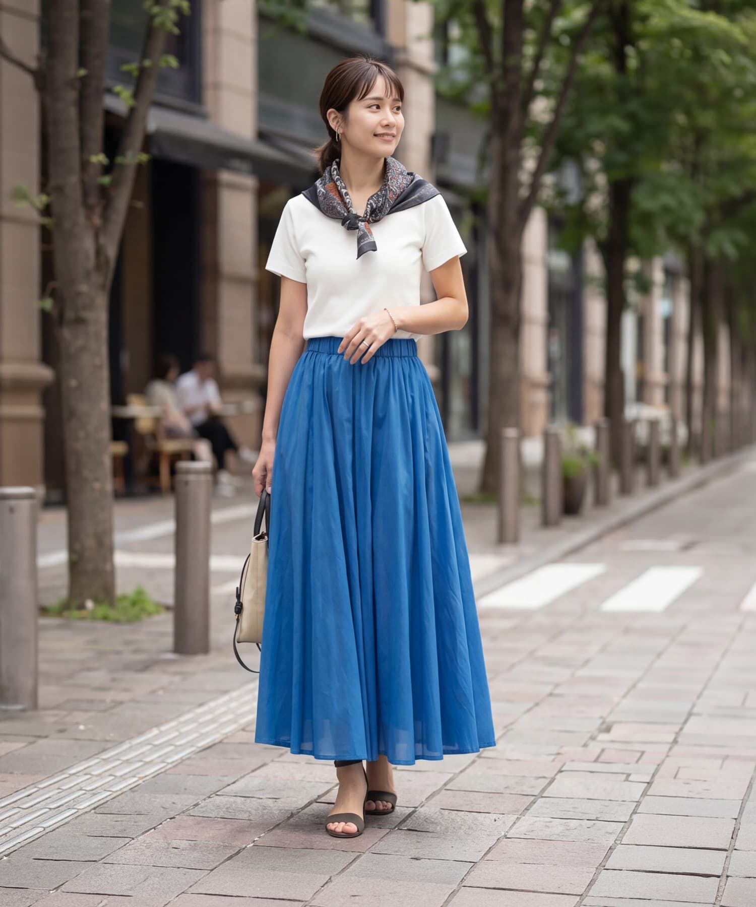 STYLE DELI「【LUXE】綿ローンギャザーロングスカート」|スカート|