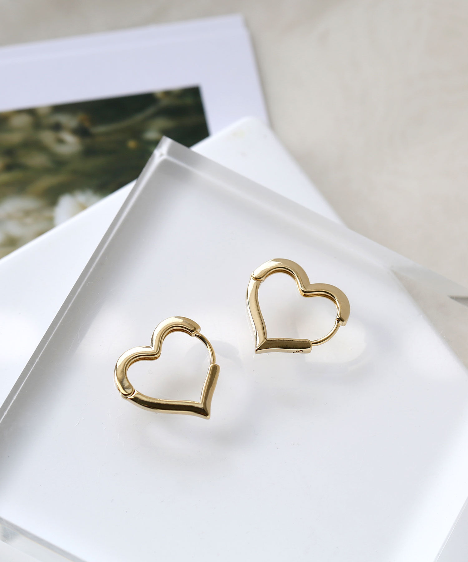 colleca la「星とハートのワンタッチピアス［small ］」|ピアス|ハート・ゴールド