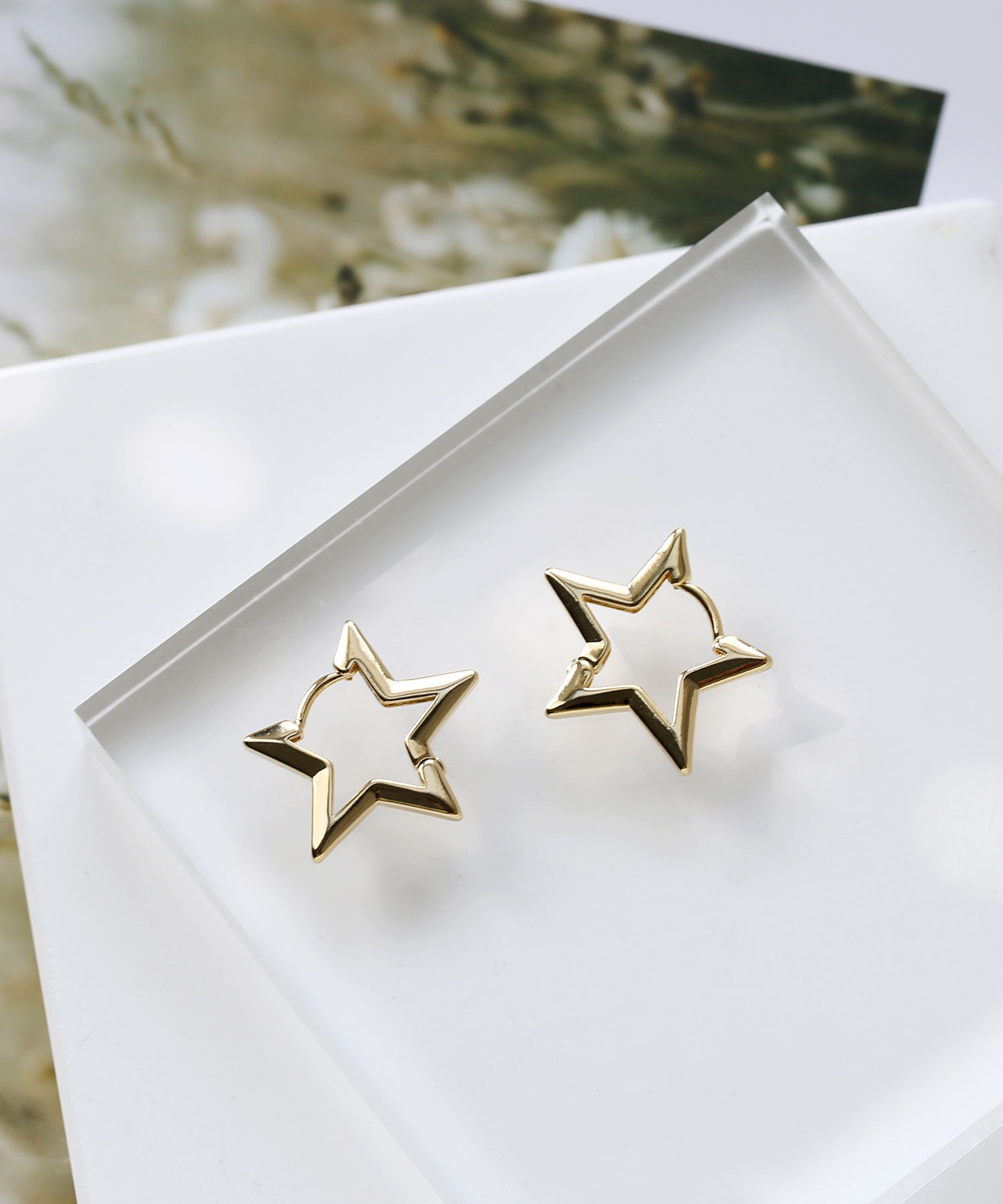 colleca la「星とハートのワンタッチピアス［small ］」|ピアス|星・ゴールド