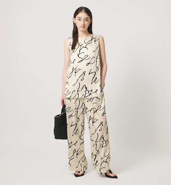 UNITED ARROWS「アブストラクト プリント ブラウス」|シャツ・ブラウス|