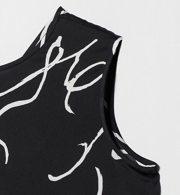 UNITED ARROWS「アブストラクト プリント ブラウス」|シャツ・ブラウス|