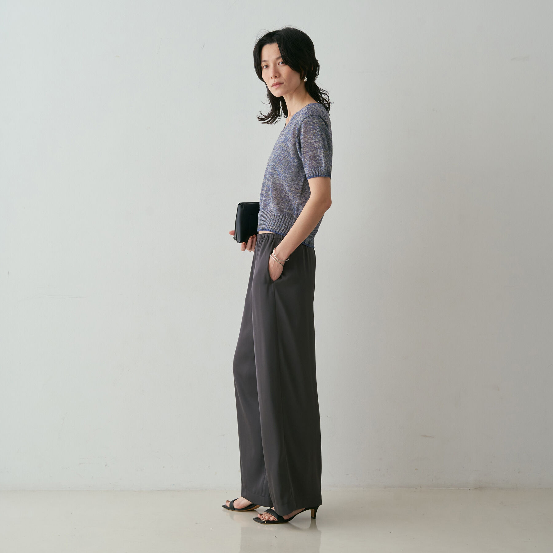 qualite「【Asuka Teramatsuさん着用/接触冷感・吸水速乾】クールサテンパンツ」|その他|
